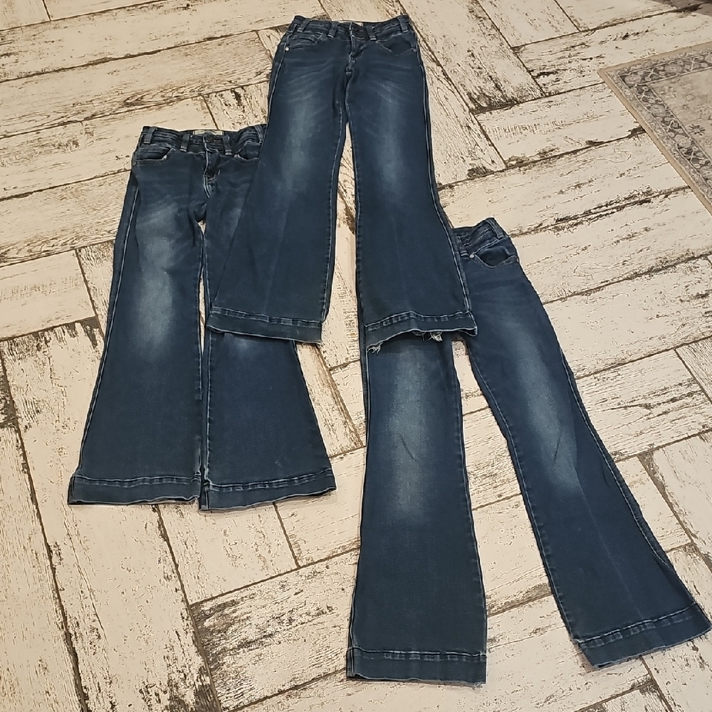 Rock & Roll Cowgirl Dark Blue Flare Jeans